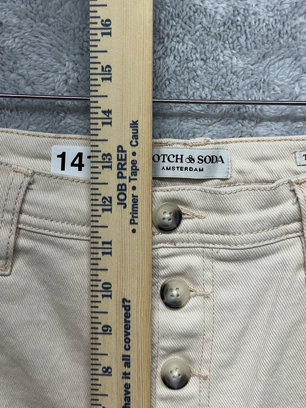 Scotch & Soda Amsterdam The Wave Cropped Wide Leg Button Fly Jeans 12/31 - Picture 9 of 11